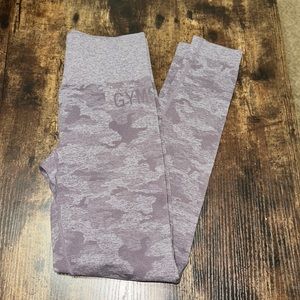 Gymshark purple camo leggings